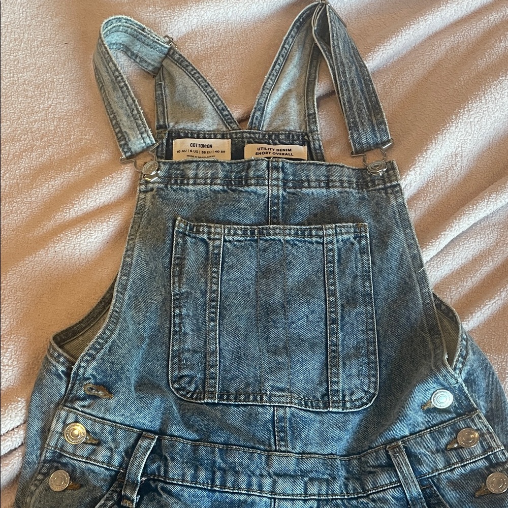 Cotton On Blue Denim Overalls